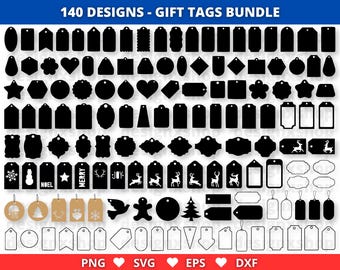 Tags Svg, Tag Svg Bundle, Christmas Tags Svg, Gift Tags Svg, Price Tag Svg, Label Svg, Decorative Tag Svg, Silhouette, Cut Files For Cricut