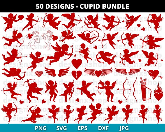 Cupid SVG | Cupid SVG Bundle | Cupid Clipart | Cupid Cut File | Cupid Vector | Cupid Silhouette | Valentines Svg | Romantic Svg | Love Svg