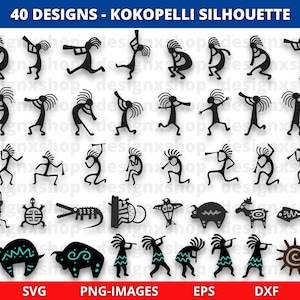 Kokopelli SVG, Kokopeli svg, Kokopelli Sedona Svg, Kokopelli Clipart, Southwest Svg, Tribale, Natura svg, Simboli nativi americani di Kokopelli