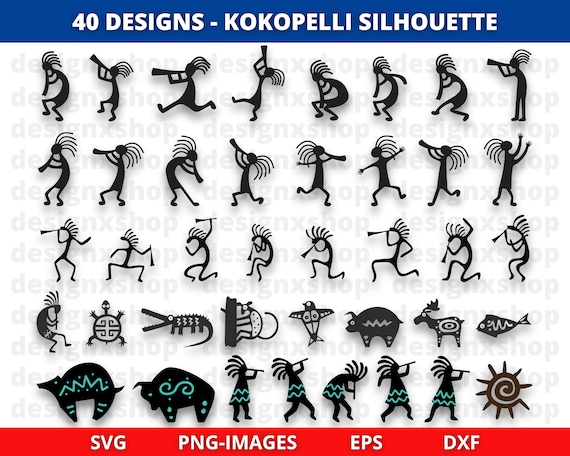 Kokopelli SVG, Kokopeli svg, Kokopelli Sedona Svg, Kokopelli Clipart, Southwest Svg, Tribal, Nature svg, Kokopelli Native American Symbols