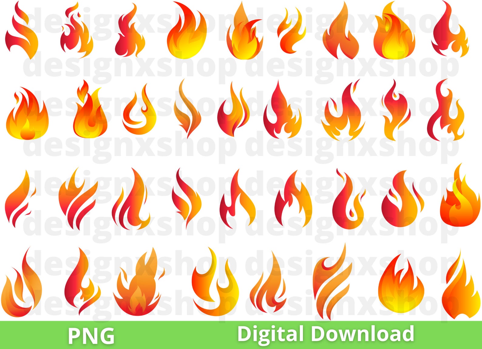 Paquete SVG de fuego, imágenes prediseñadas de fuego, llamas de fuego ...