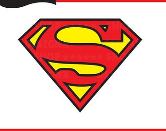 Super Hero Clipart, Vector Letter S SVG, Hero Shield Logo SVG, Comic Style Superhero Emblem Cut File, Cricut Silhouette