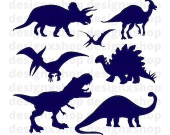 Dinosaurier SVG Bundle - Dinosaurier PNG Bundle - Dinosaurier Clipart - Dinosaurier SVG-Schnittdateien für Cricut, Dinosaurier Silhouette, Dinosaurier Vektor
