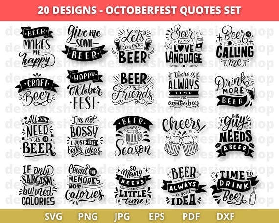 Oktoberfest Svg Bundle, Beer Svg, Beer Dad Svg, Beer Shirt Svg, Drinking Svg, Beer Quotes Svg, Alcohol Svg, Cut Files for Cricut, Silhouette