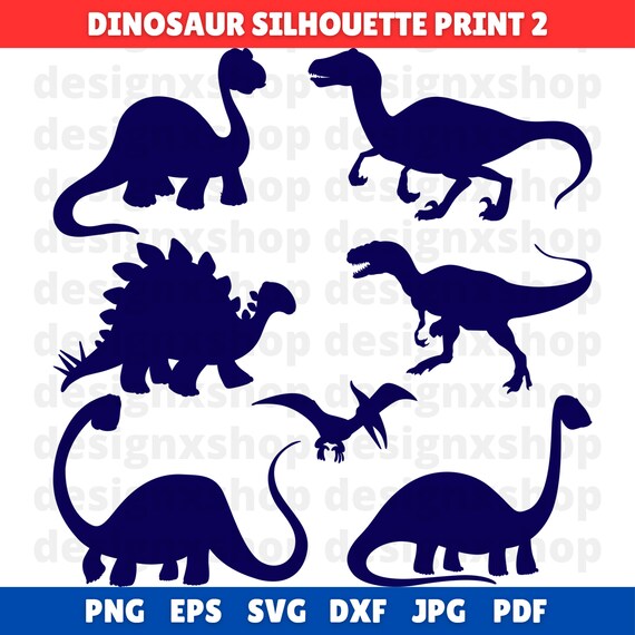 Dinosaur SVG, T-Rex SVG file for Cricut, Dinosaur Silhouette, Dinosaurs Bundle clipart, Dinosaur T-shirt Print Set 2
