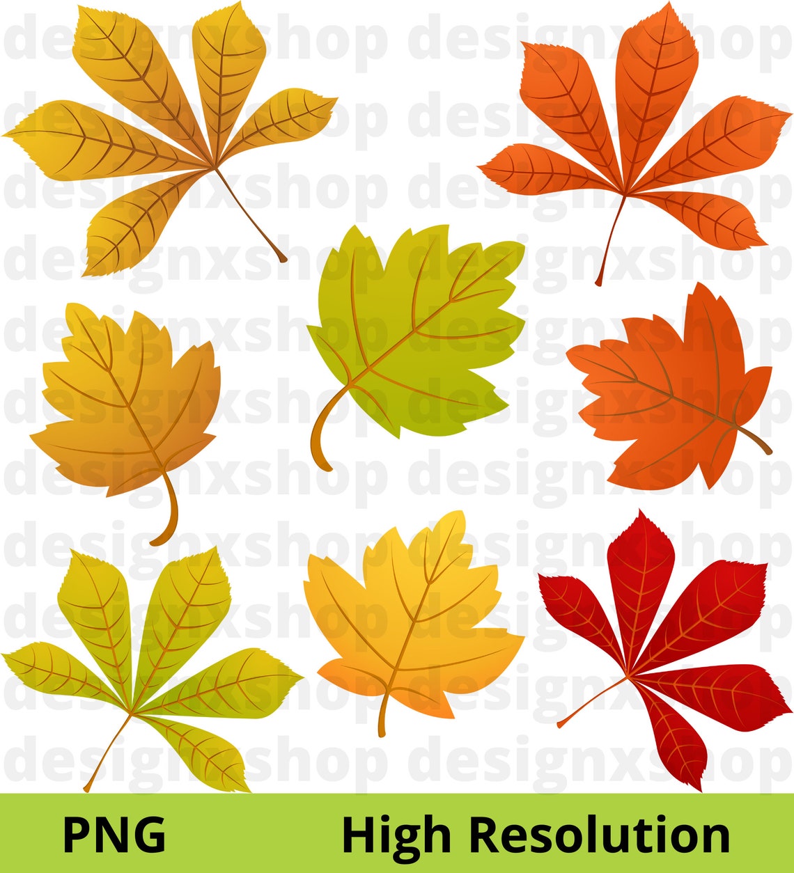 Autumn Leaves Clipart Autumn Clipart Fall Clipart Fall - Etsy