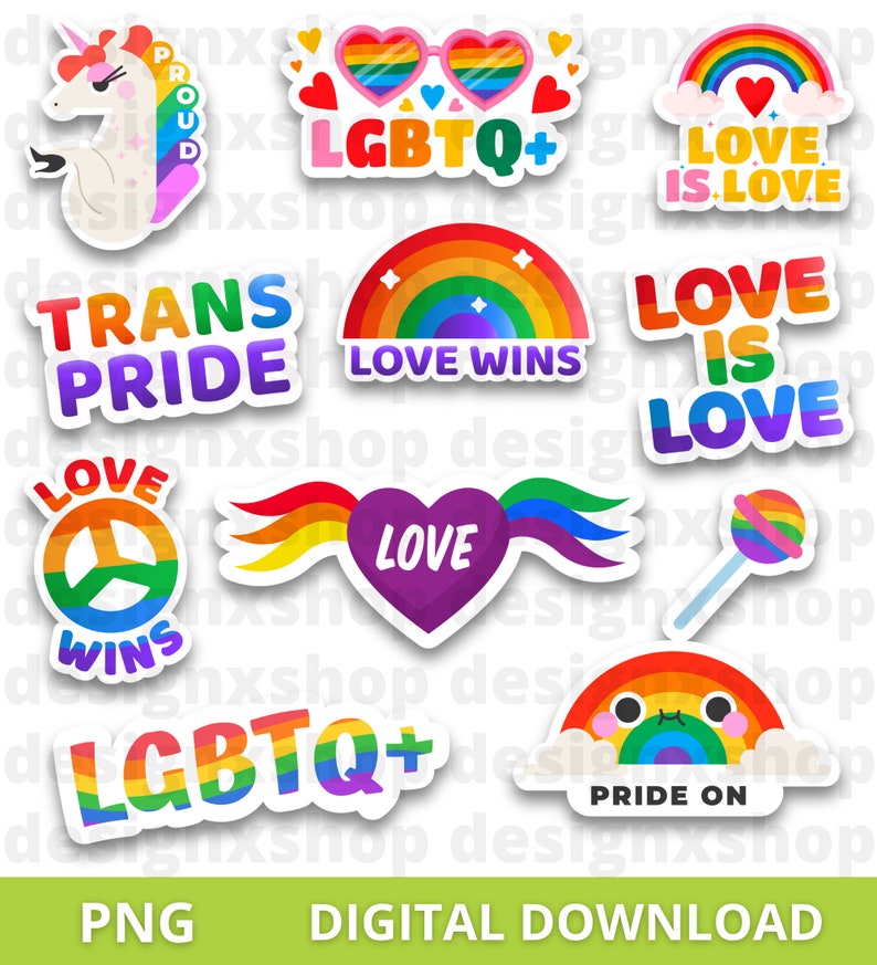 LGBTQ SVG Bundle, LGBT svg, Lgbt Stickers, Pride svg, Gay Pride svg, lgbt quotes svg, rainbow svg, Gay svg, Digital Files svg and png image 7