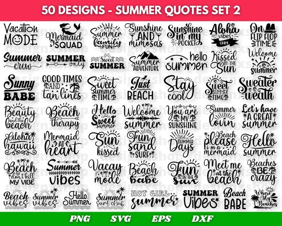 Summer Bundle SVG, Beach Svg, Summertime svg, Funny Beach Quotes Svg, Summer Cut Files, Summer Quotes Svg, Svg files for cricut, Silhouette