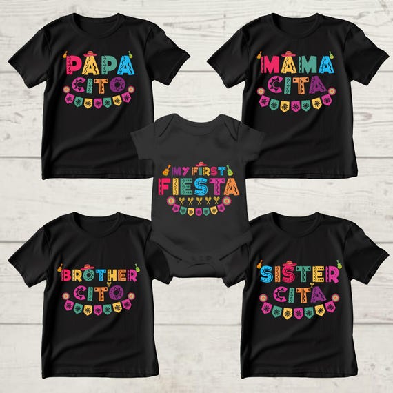 Cinco de Mayo Family Matching Shirt, Fiesta Group Matching Shirt, Mexican Fiesta Shirt, My First Fiesta Shirt, Family Fiesta Birthday Shirt