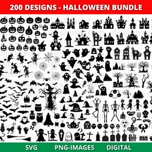 Halloween SVG Bundle, Halloween Character SVG Pack, Halloween Svg Files Cricut, Halloween Svg Cut Files, Halloween Clipart, pumpkin