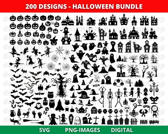 Halloween svg bundle, Horror svg bundle, Halloween characters svg, Ghost svg, Cat svg, Witch svg, Pumpkin svg, Skull svg, Instant Download