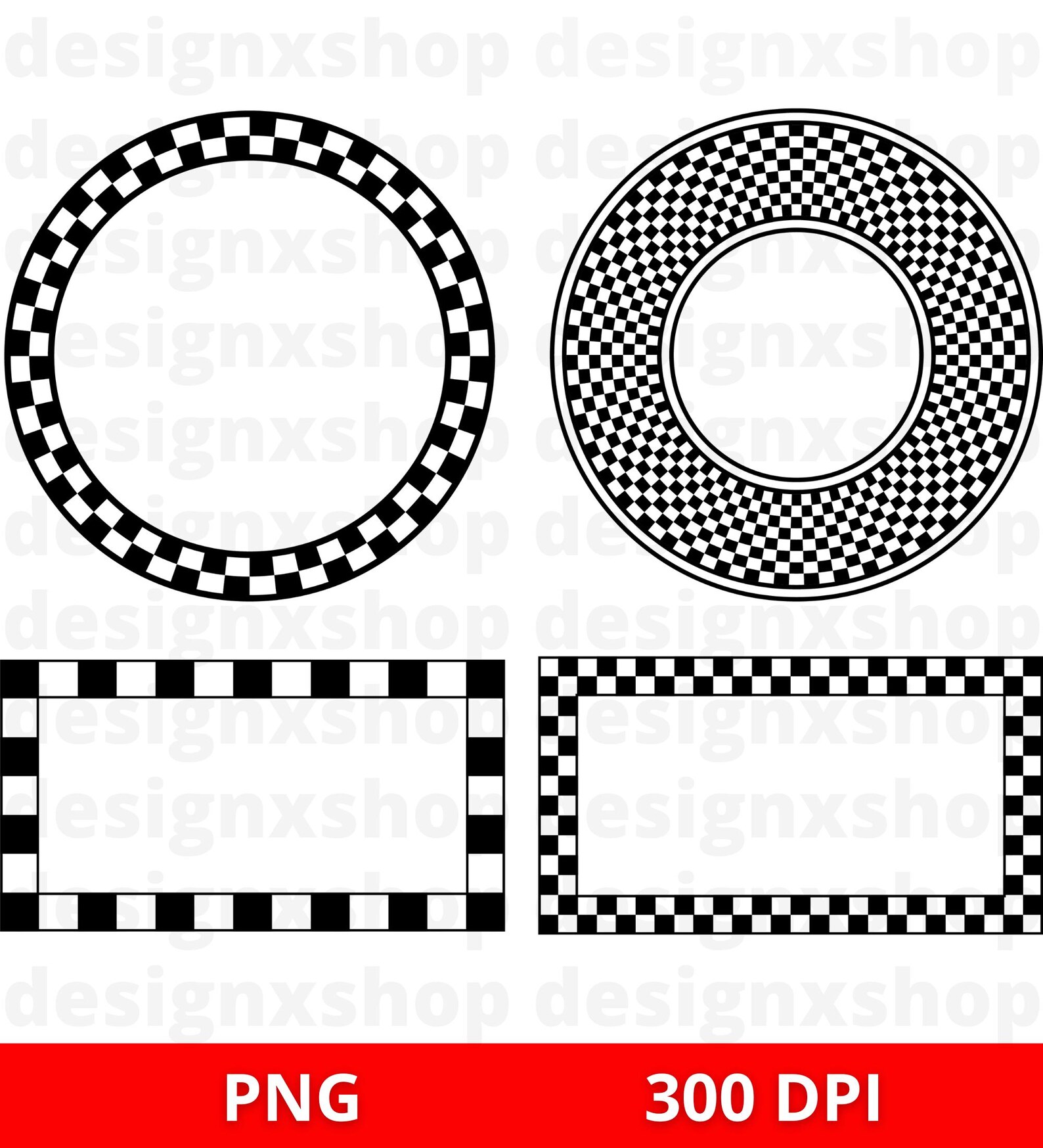 Checkerboard Svg Bundle, Checker Board Png, Racing Checkered Patterns ...