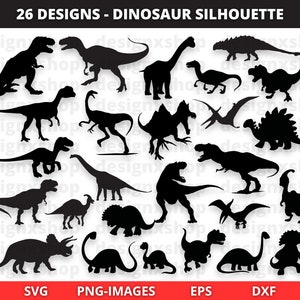 Dinosaur SVG Bundle, Dinosaur Silhouette, Dinosaur Cut Files, Cute Dinosaur svg, Dinosaur Design svg, Jurassic svg, Dinosaur shirt svg