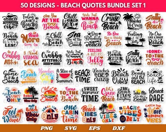 Summer Bundle SVG, Beach Svg, Summertime svg, Funny Beach Quotes Svg, Summer Cut Files, Summer Quotes Svg, Svg files for cricut, Silhouette