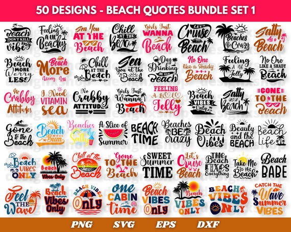 Summer Bundle SVG, Beach Svg, Summertime svg, Funny Beach Quotes Svg, Summer Cut Files, Summer Quotes Svg, Svg files for cricut, Silhouette