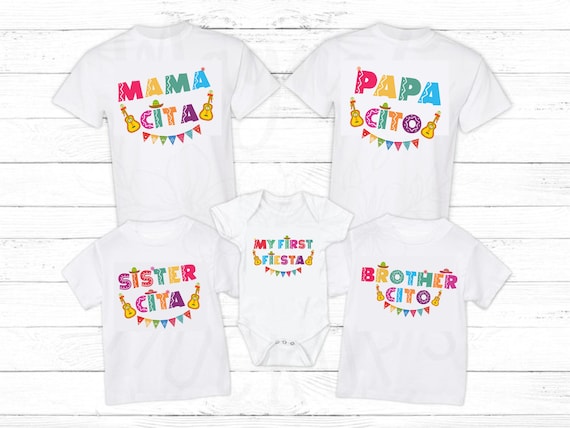 Cinco de Mayo Family Matching Shirt, Fiesta Group Matching Shirt, Mexican Fiesta Shirt, My First Fiesta Shirt, Family Fiesta Birthday Shirt