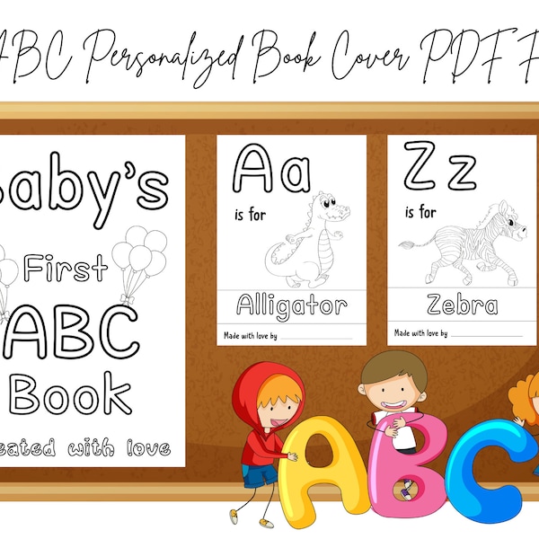 Preschool Curriculum | Alphabet Worksheet for Kids | ABC book | Alphabet Coloring book | Alphabet worksheet | Preschool workbook | PDF File
