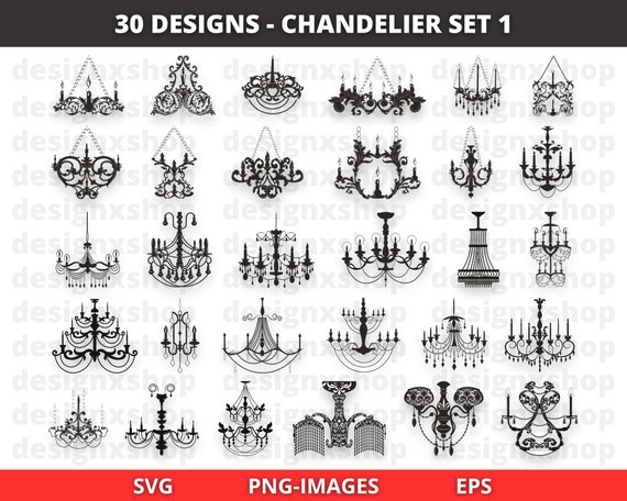 Chandelier Clipart, Chandelier SVG silhouette, Decorative svg, Wedding svg, Princess svg, Cricut, Clipart, Silhouette, Decal, Stencil
