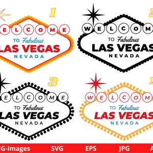 Clipart signe de Las Vegas, Las Vegas SVG, svg Vegas, Night at Las Vegas Digital Clipart, svg de panneau de signalisation, signe svg, téléchargement numérique PNG et SVG