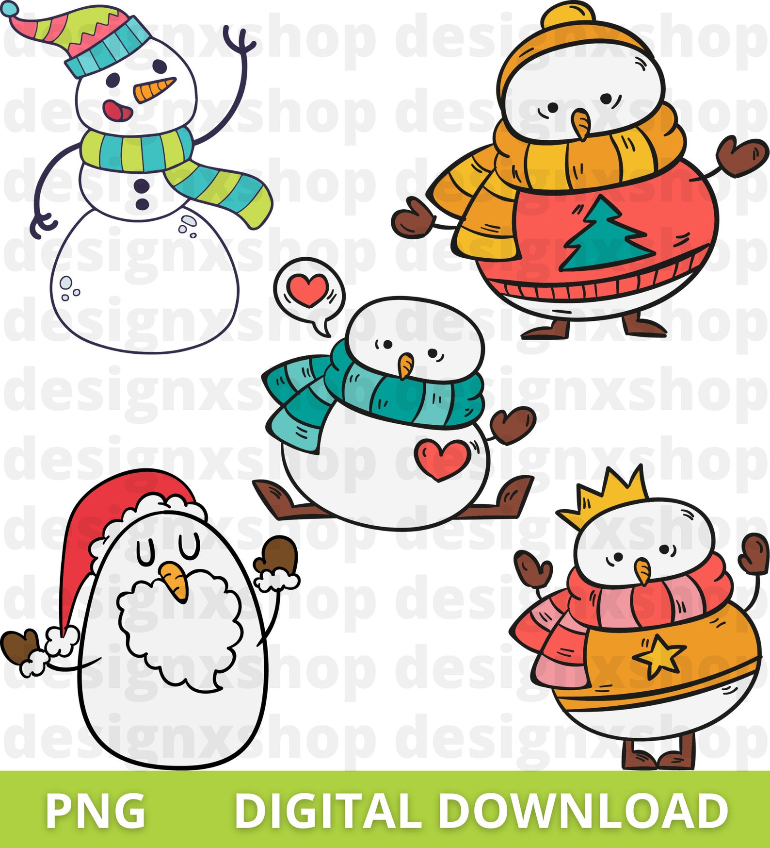Snowman SVG Bundle, Snowman Svg, Snow Svg, Winter Svg, Snowman Clipart ...