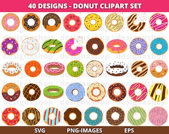 Donut Svg, Donut svg bundle, Donut clipart, Sprinkle donut svg files, cutting files, doughnut svg, Icing Sprinkles