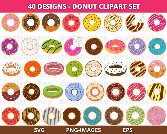 Donut SVG, Donut SVG Bundle, Donut Cricut , Donut Clipart, Donut Cut Files, Sprinkle Donuts, Dessert Svg, Sprinkles Svg, Cake Svg