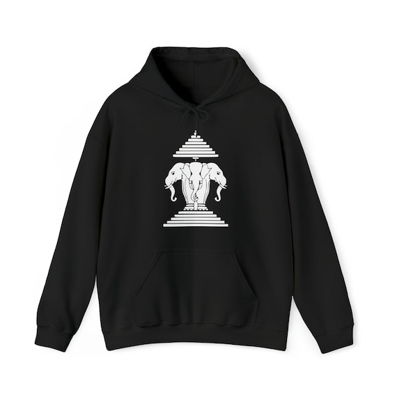Three headed elephant (Laos) Unisex Heavy Blend™ Hooded Sweatshirt
