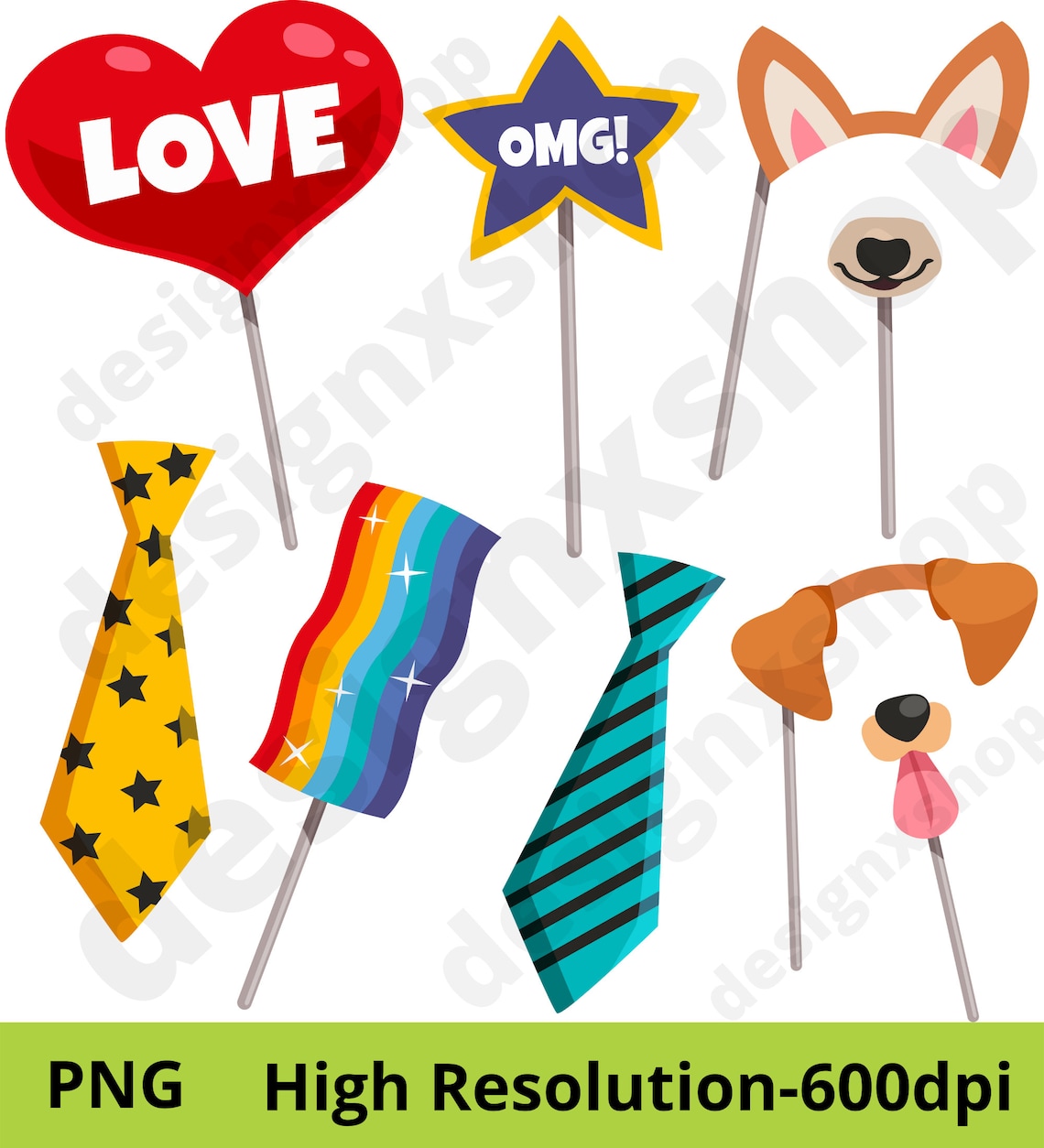 Photo Booth Prop Clipart Props Clipart Party Props Clipart Etsy Canada