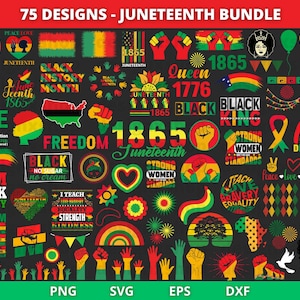 Juneteenth SVG Bundle: Black History Designs (Digital Files)