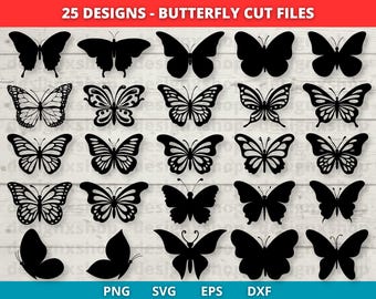 Butterfly SVG Cut Files: 25 Layered Designs (Digital Download)