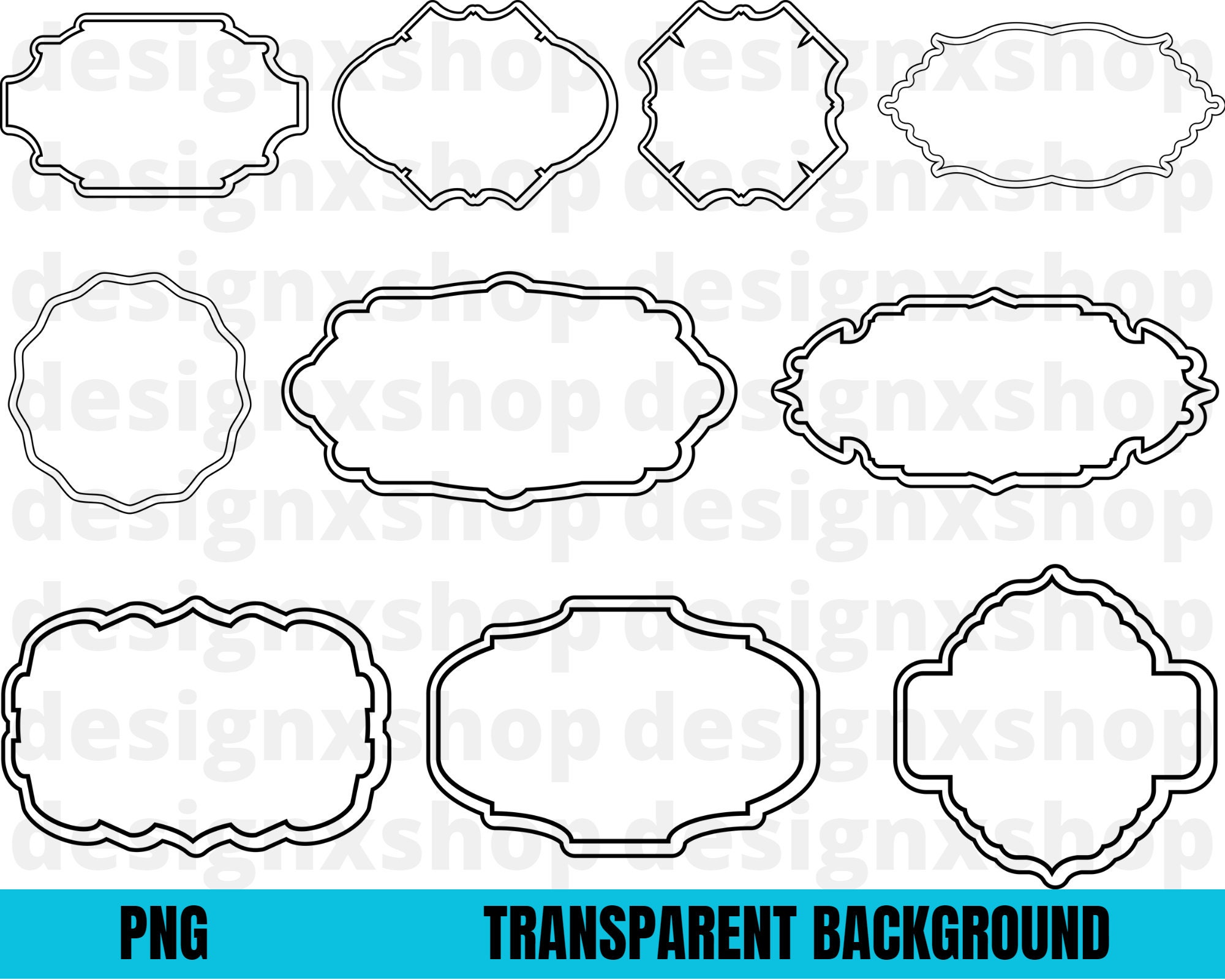 Classic Frames Svg Bundle, Labels Svg Png, Label Borders Svg ...