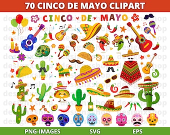 Mexico SVG, Cinco de Mayo Svg bundle, Cinco de mayo Clipart, Sombrero, Mexican Svg, Cinco de Mayo PNG, Tacos, Taco Tuesday, Fiesta clipart