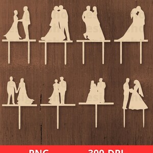 Wedding Cake Topper SVG, Mr & Mrs Couple Cake Topper, Bride and Groom ...