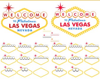 Las Vegas Sign SVG Bundle, Welcome to Fabulous Las Vegas, Nevada Sign, Retro Vegas Sign PNG, Cricut Silhouette Cut Files Digital Download