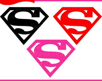 Super Hero Shield SVG, Superhero Clipart, Hero Letter S Logo, Comic Style Superhero Emblem Vector Cricut Silhouette