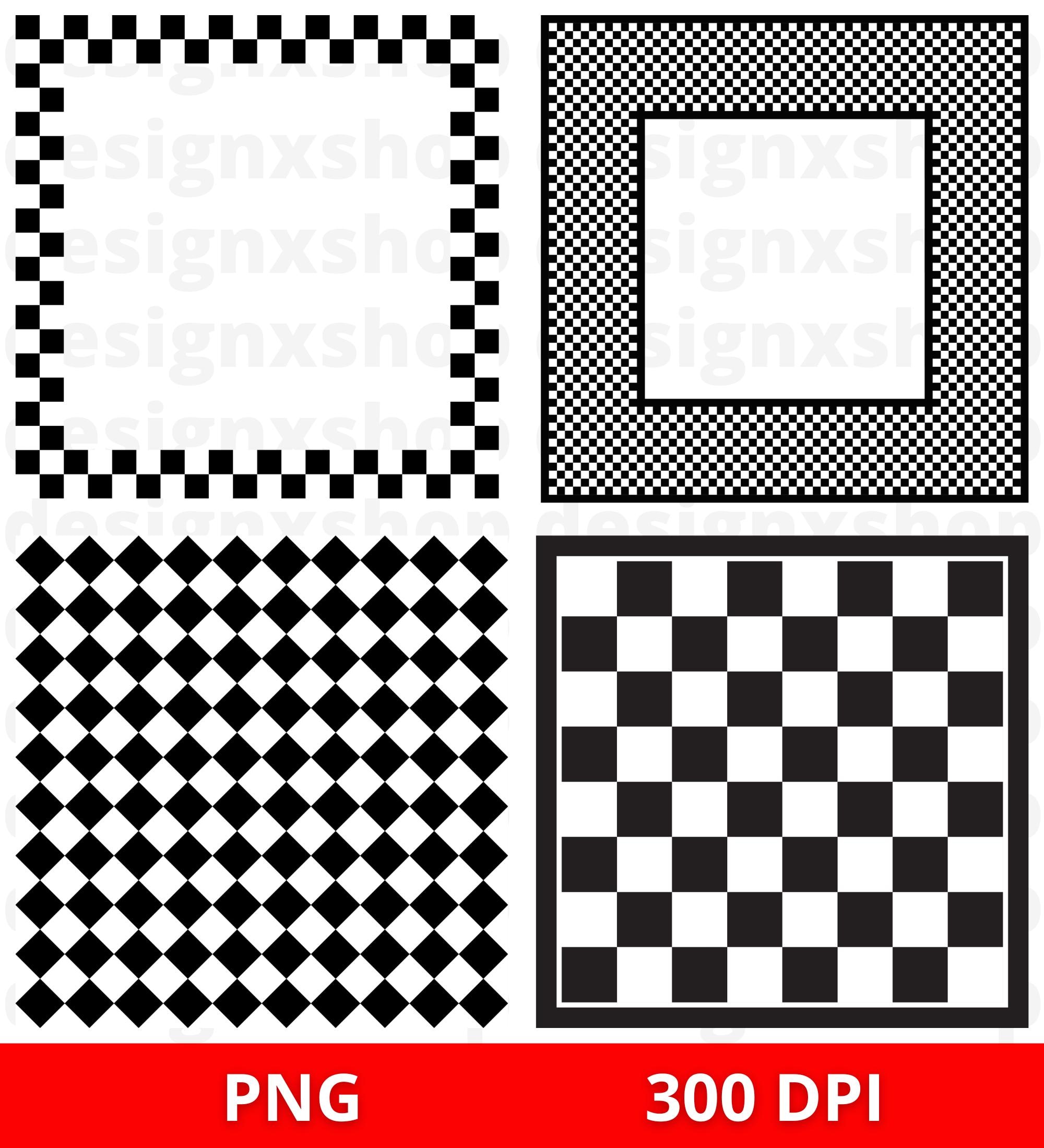 Checkerboard Svg Bundle, Checker Board Png, Racing Checkered Patterns ...