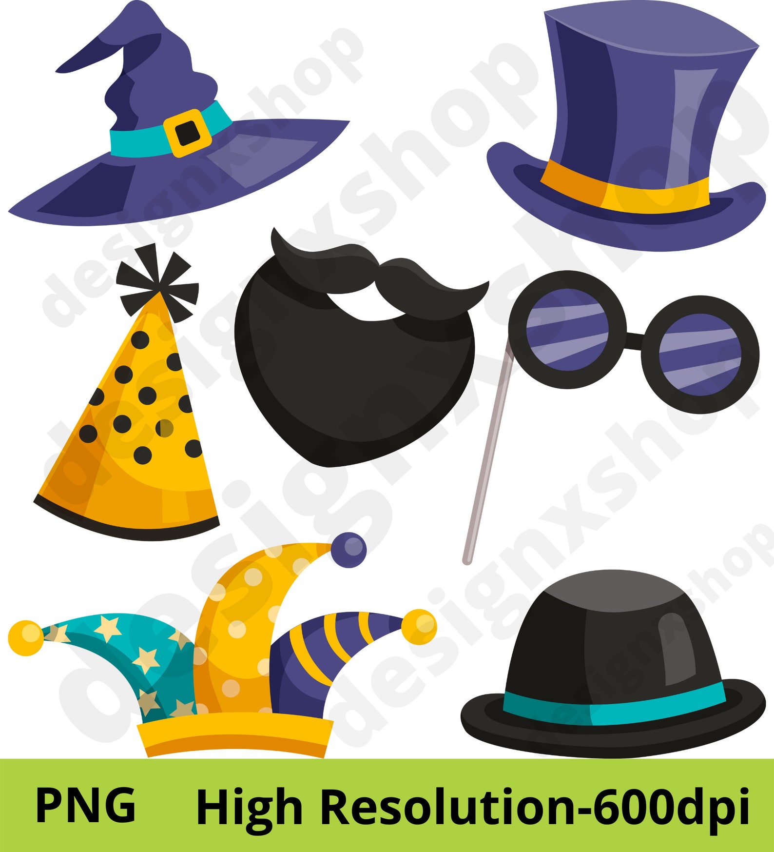 Photo Booth Prop Clipart Props Clipart Party Props Clipart Etsy