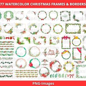 Aquarell Weihnachtscliparts, Weihnachtszweige Blätter, Aquarell Weihnachten Grünen Cliparts, Winter Rahmen Grußkarte