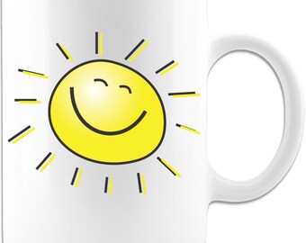 Happy Sunshine Mug - Coffee Mug - White