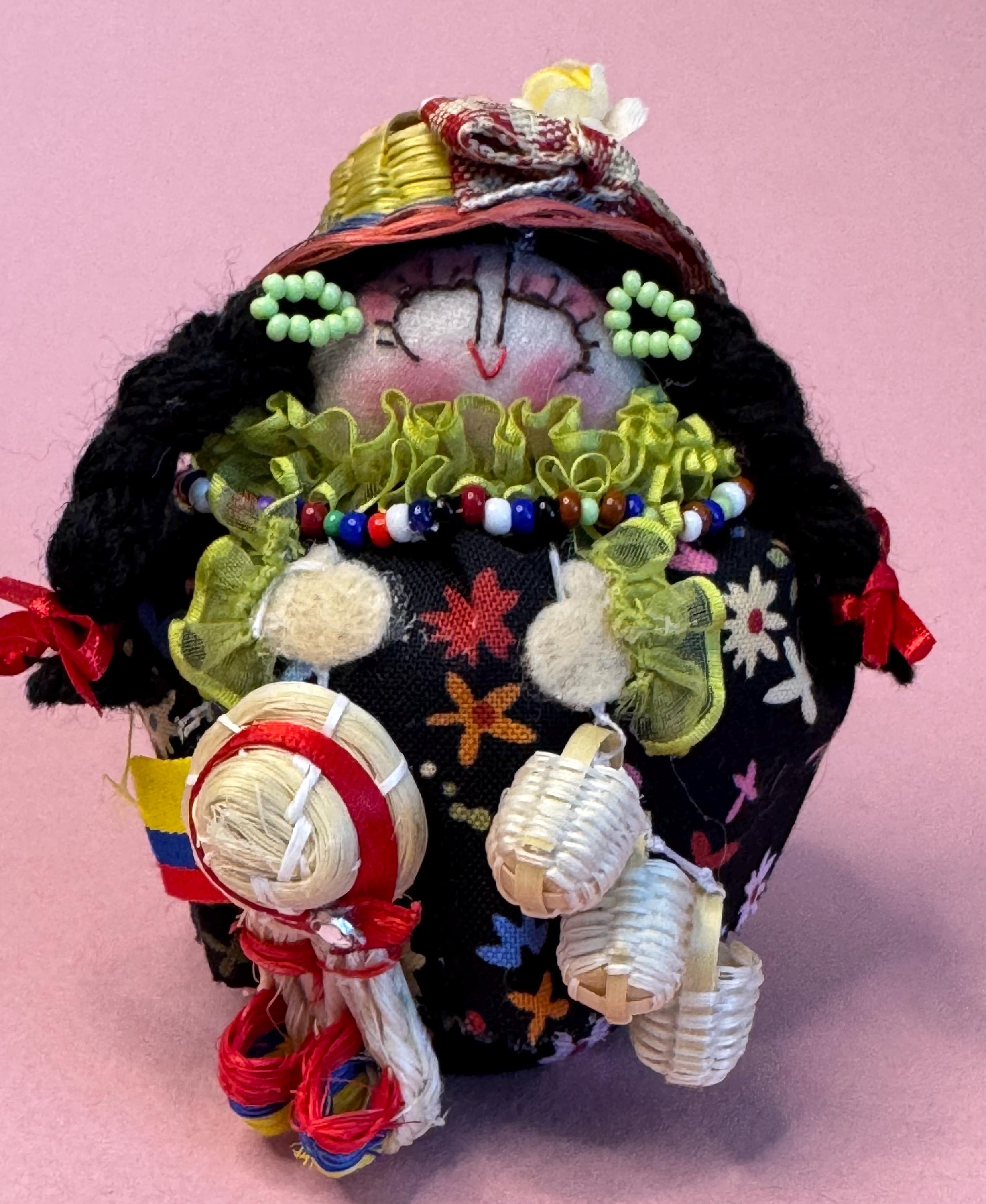 Campesina Colombia Handmade  Keepsake / Decor & Cultural Gift