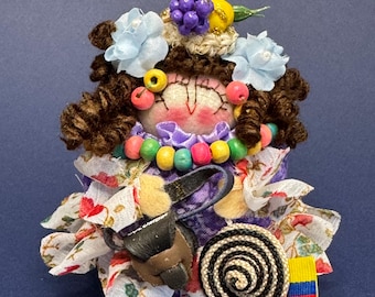 Carnaval Barranquilla / Party dress/ Colorful/Charming  Colombian Souvenier Festival