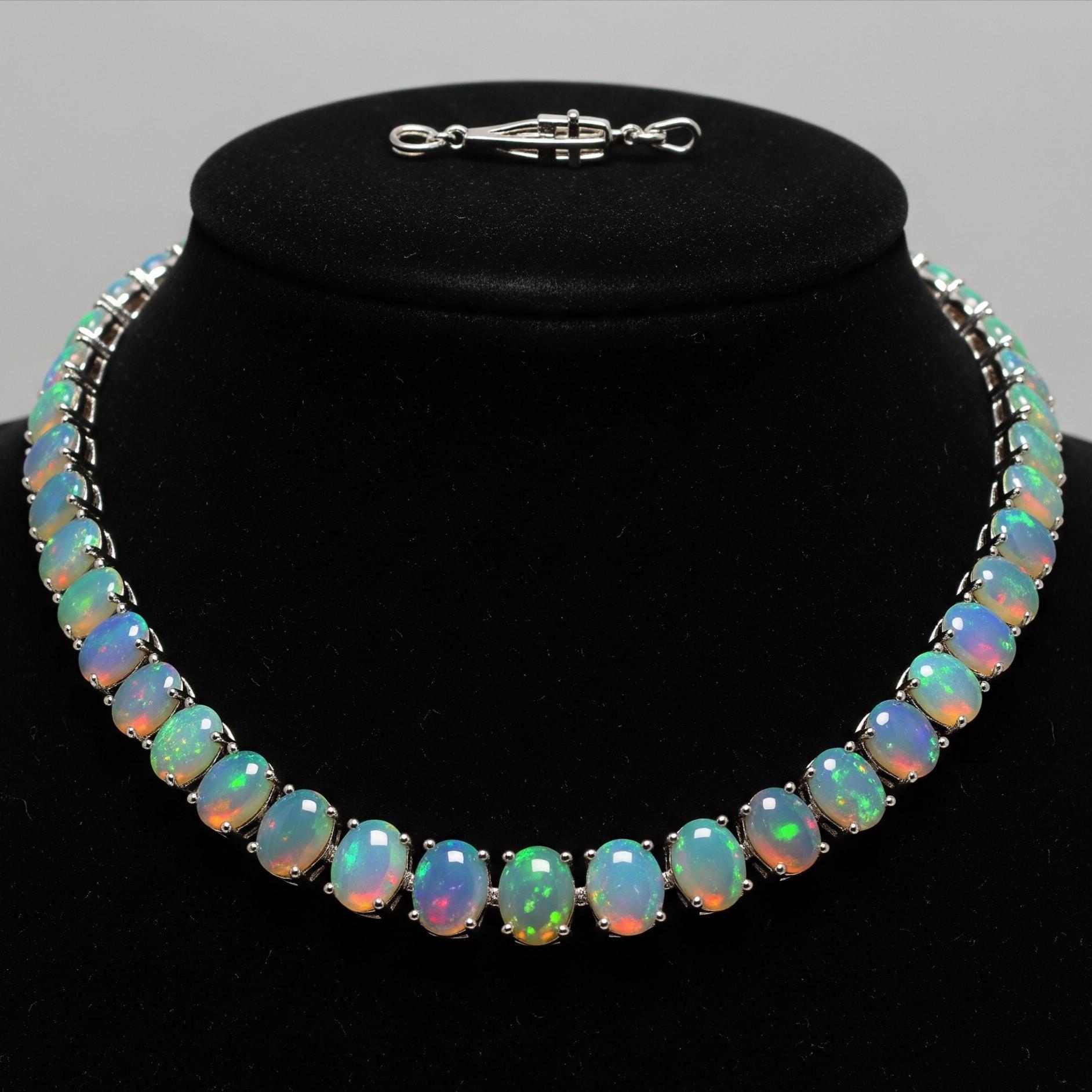 Sorrelli Octavia Tennis Necklace - White Opal main image 1