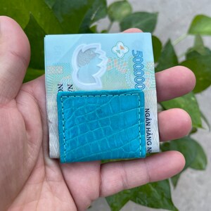 Imán de cuero real genuino negro mantiene el dólar de la nota del clip de dinero seguro / clip de dinero mantiene el dólar / regalo para él / mini imán mantiene el dólar de la nota