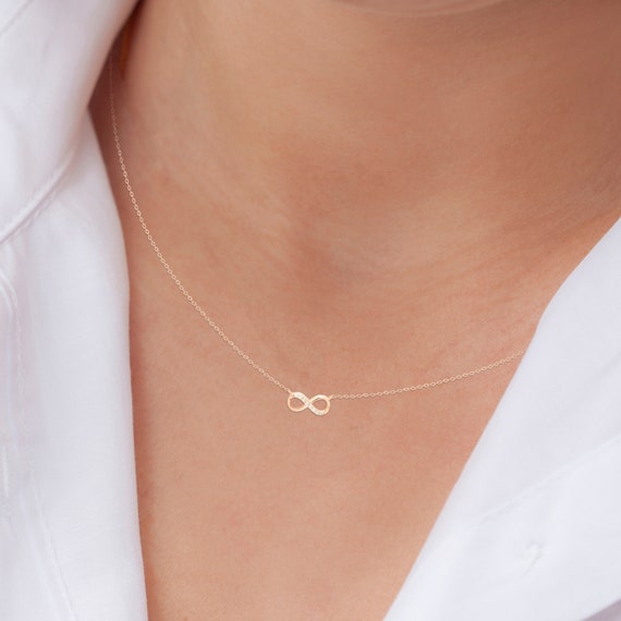 Genuine 925 Sterling Silver Infinity Knot Necklace