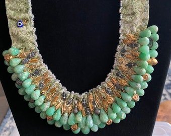 Necklace, green Necklace
