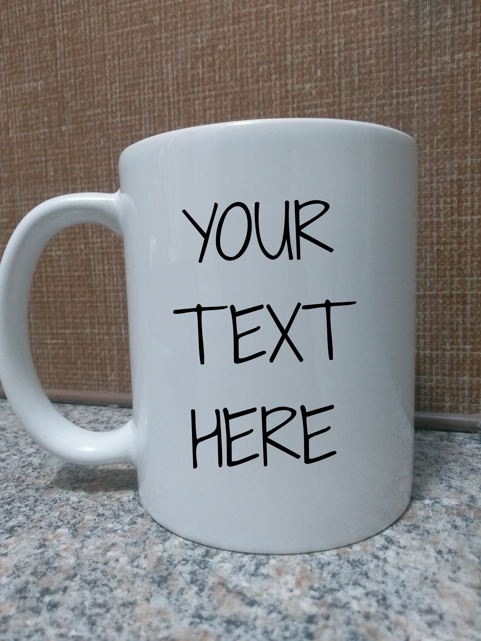 CUSTOM TEXT Add Your Own Text Coffee Cup | Etsy