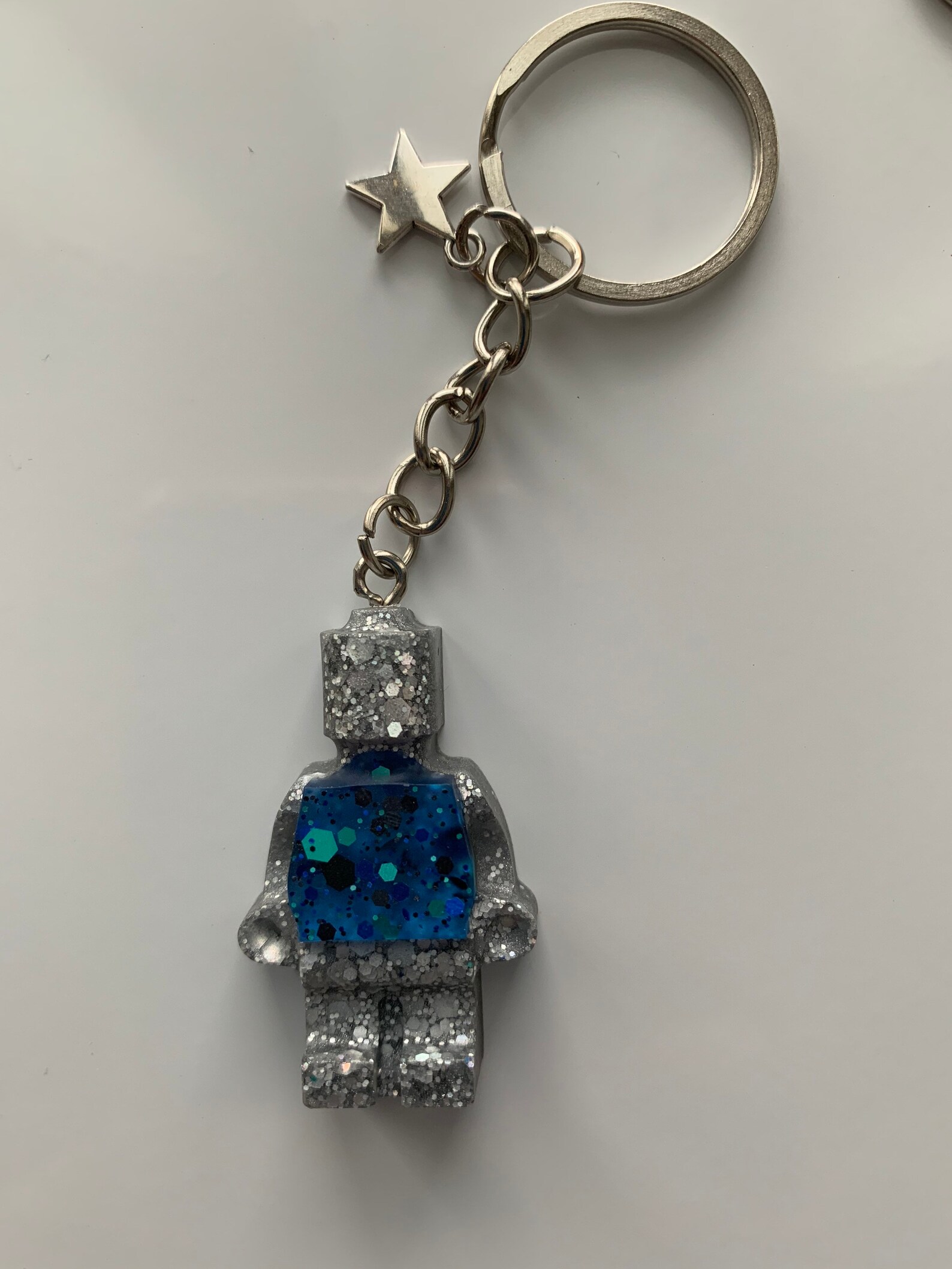 Lego man resin keyring personalised Etsy