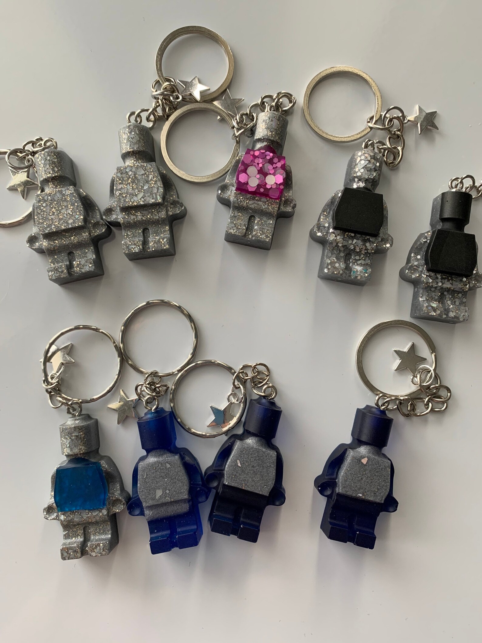 Lego man resin keyring personalised Etsy