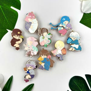 Sleepy Anime Enamel Pin: Kawaii Character Pins