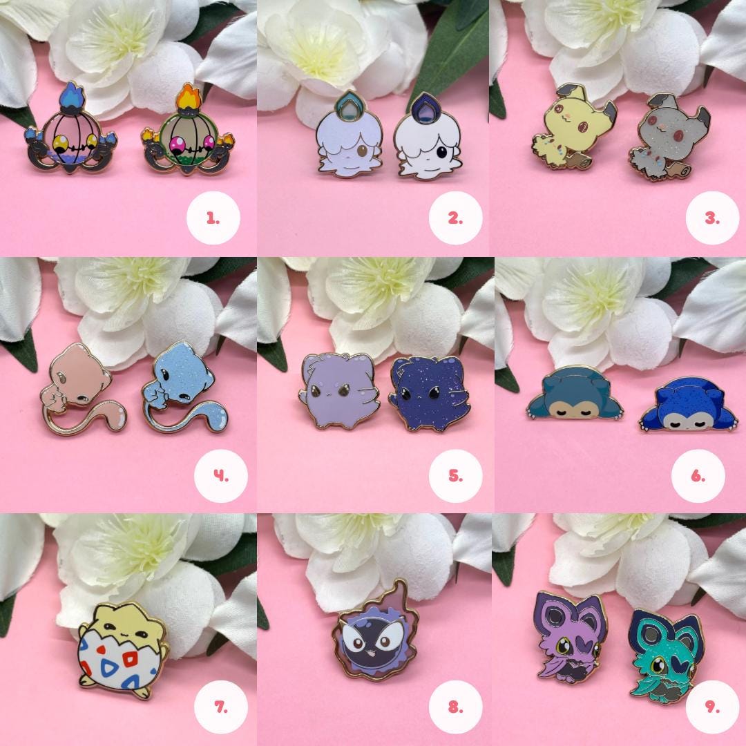 Cute Style Enamel Pin Collection | Handmade Gift for Video Gamer Anime Fan